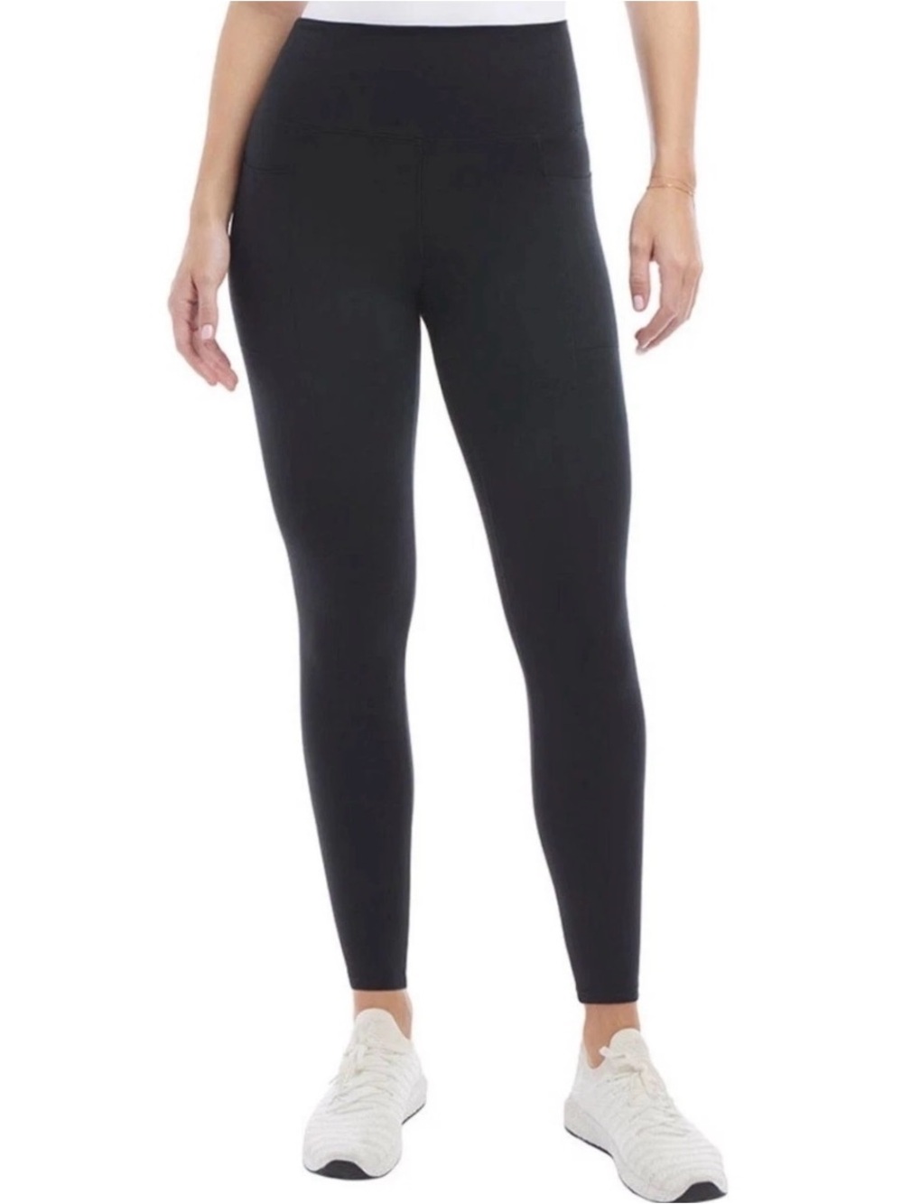 Danskin Activate Leggings Black Salt High Rise Activewear Womens •M• Yoga